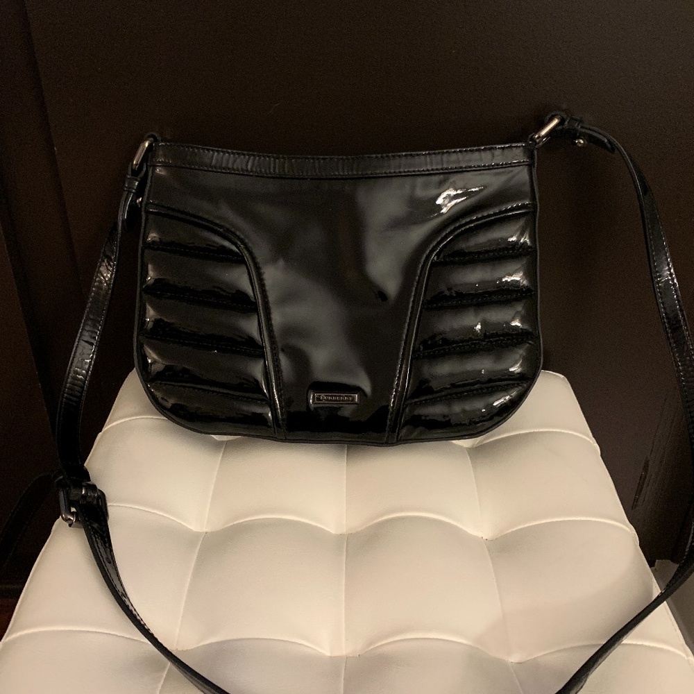 Burberry Black Patent Leather Bag
